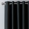 Argos Home Blackout Eyelet Curtain - Black