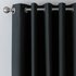 Argos Home Blackout Eyelet Curtain - Black