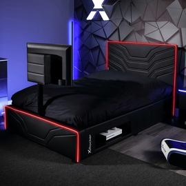 X Rocker Oracle LED TV Gaming Double Bed - Black