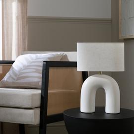 Habitat Wishbone 37cm Ceramic Table Lamp
