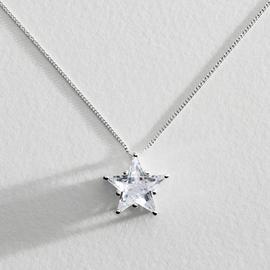 Revere Sterling Silver Cubic Zirconia Star Pendant Necklace
