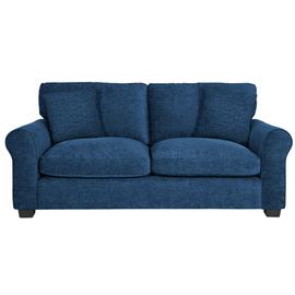 Argos Home Taylor Fabric 3 Seater Sofa - Blue