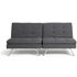 Hygena Duo 2 Seater Clic Clac Sofa Bed - Charcoal