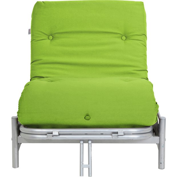 Buy ColourMatch Single Futon Sofa Bed and Mattress - Apple Green at