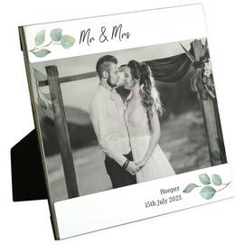 Personalised Message Botanical Photo Frame - 15x16cm