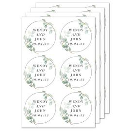 Personalised Message Botanical Sticker Set