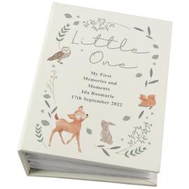 Personalised Message Woodland Animals Print Photo Album
