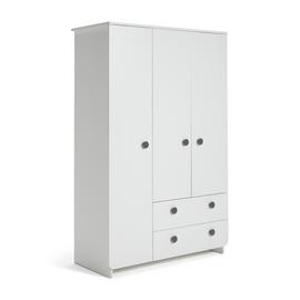 Habitat Kids Rudi 3 Door Wardrobe - White and Grey