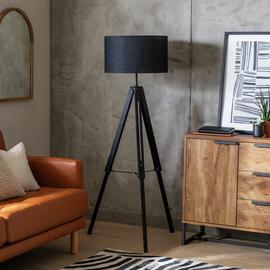 Habitat Lyle Wooden Tripod Floor Lamp