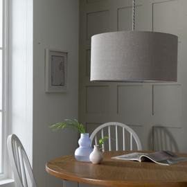 Habitat Linen Effect Easy Fit Lampshade - 35cm