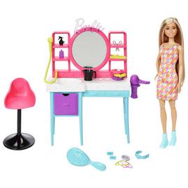 Barbie Totally Hair Salon Playset, Doll & Accessories