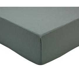 Habitat Cotton Rich Plain Fitted Sheet