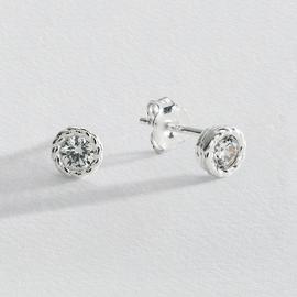 Revere Sterling Silver Cubic Zirconia Stud Earrings