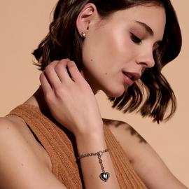 Olivia Burton Stainless Steel Knot Heart Bracelet