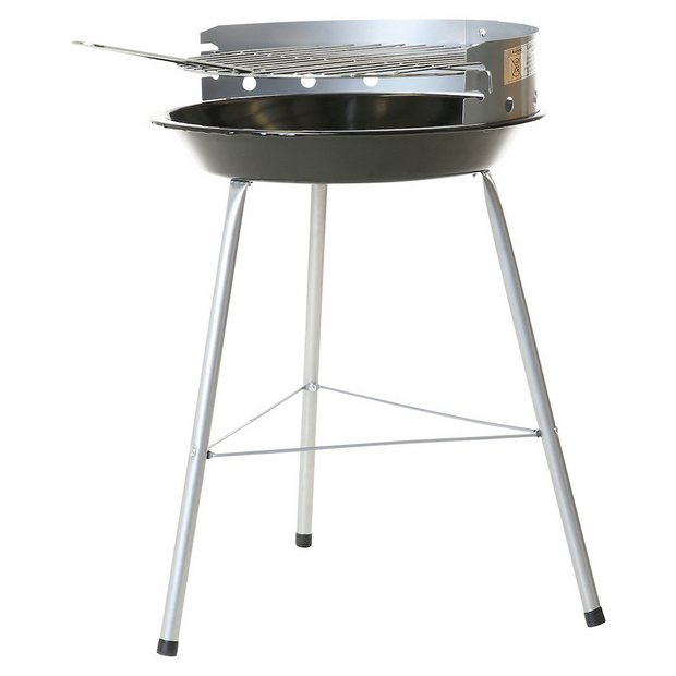 Round shop charcoal grill