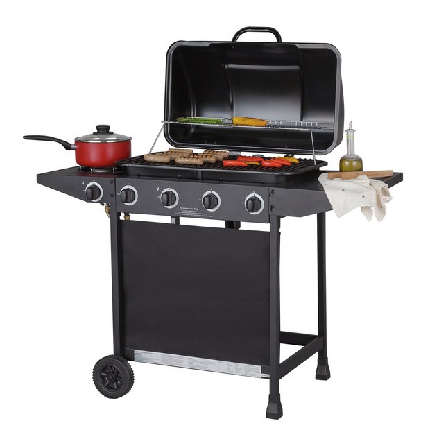 Desperat Raffinaderi Vanære Buy Argos Home 4 Burner with Side Burner Gas BBQ | Barbecues | Argos