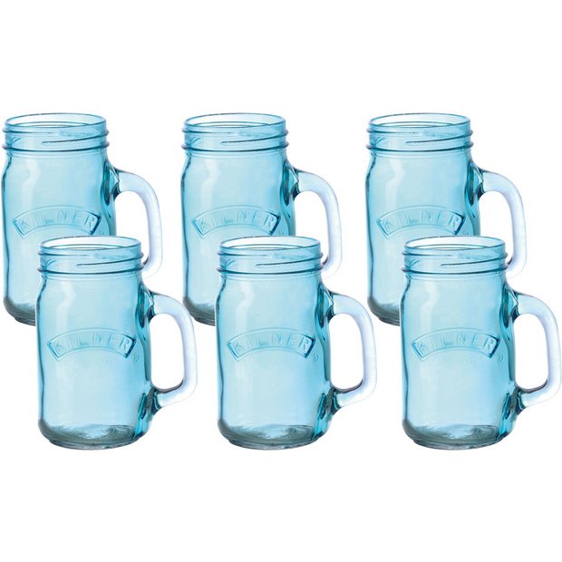 Buy Kilner Pack of 6 Handled Jars Blue at Argos.co.uk Your Online