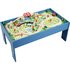 Chad Valley Wooden Table and 90 Piece Train Set