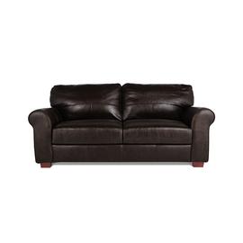 Argos Home Salisbury Leather 3 Seater Sofa - Chocolate
