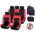 Streetwize Car Seat Cover and Mat Set - Black & Red