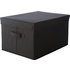 Single Fabric Drawer Storage Box - Black