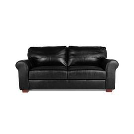Argos Home Salisbury Leather 3 Seater Sofa - Black