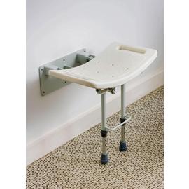 Shower Seat with Legs - Wall Mounted