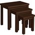 HOME Gloucester Nest of 3 Tables - Solid Woodu002FWalnut Effect