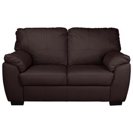 Argos Home Milano Leather 2 Seater Sofa - Chocolate