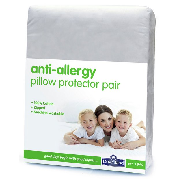 Buy Downland Anti Allergy Pair of Pillow Protectors at Argos.co.uk
