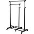 HOME Clothes Rail with Lower Swing Out Rail - Black