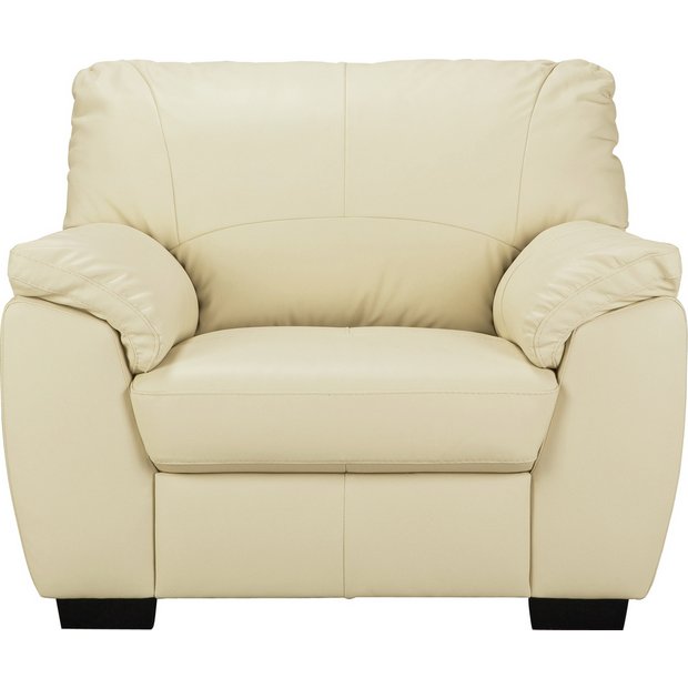 Brown leather 2024 armchair argos