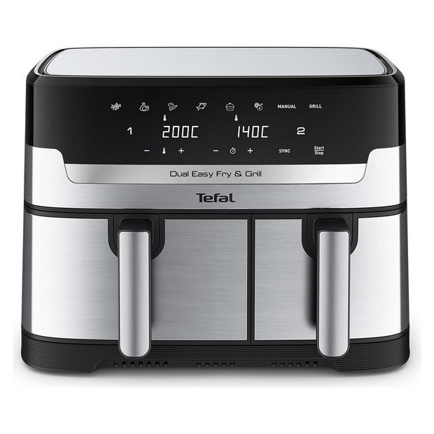 Buy Tefal Easy Fry EY905D40 8.3L Dual Air Fryer & Grill - Silver, Air  fryers and fryers