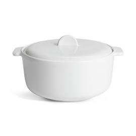 Habitat Riko 2.29 Litre Ceramic Casserole Dish - White