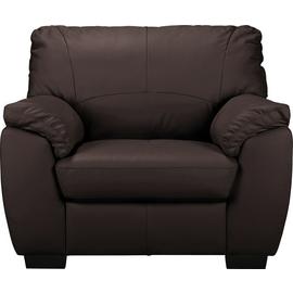 Argos Home Milano Leather Armchair - Chocolate