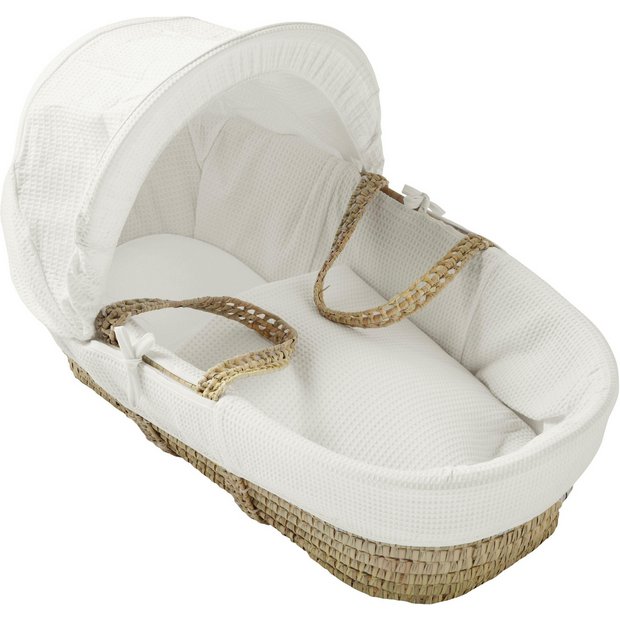 Buy Kinder Valley White Cotton Waffle Moses Basket at Argos.co.uk Your Online Shop for Moses