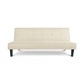 Argos Home Patsy 2 Seater Fabric Clic Clac Sofa Bed -Natural