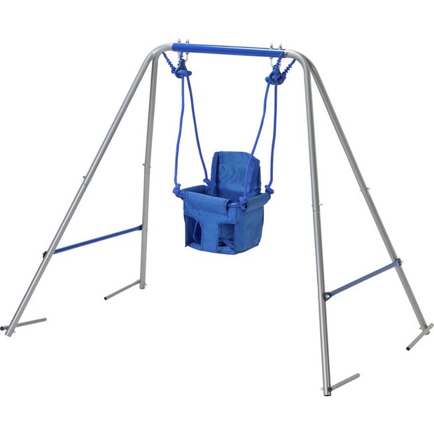 Blue best sale baby swing