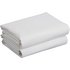 White Flat Cot Bed Baby Sheets - 2 Pack