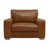Argos Home Eton Leather Cuddle ChairTan