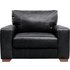 Argos Home Eton Leather Cuddle ChairBlack