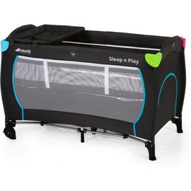 Hauck Sleep'n Play Center Travel Cot - Black and Multicolour