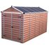 Palram Skylight Plastic 6 x 12ft Garden Shed - Amber