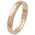 Revere 9ct Gold D-Shape Wedding Ring - 3mm