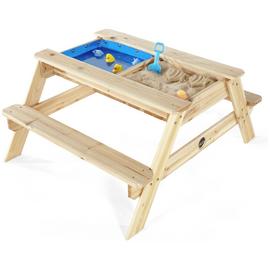 Plum Surfside Sand Pit and Water Wooden Picnic Table.