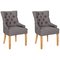 Argos Home Pair of Cherwell Dining Chairs - Charcoal