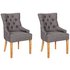 Argos Home Pair of Cherwell Dining Chairs - Charcoal