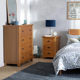 Argos Home Kent 2 Bedsides And 4 Drawer Set