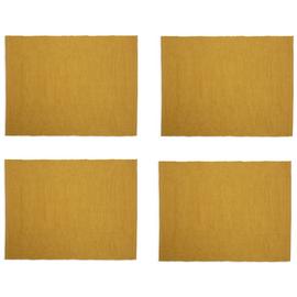 Habitat Ribbed Set of 4 Placemats - Mustard