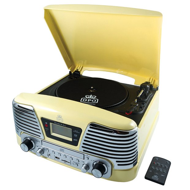 Buy GPO Memphis Turntable Cream at Argos.co.uk Your Online Shop for